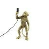 Tafellamp aap staand 43 cm goud