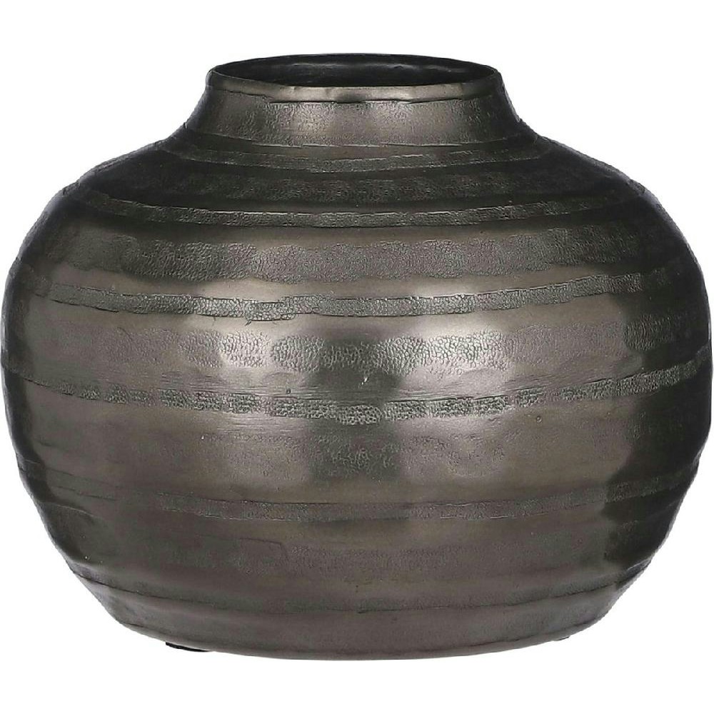 Vaas Cedric Ø19x14,5 cm donkerzilver