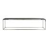 Richmond salontafel Blackbone 160x40 cm zilver