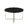 Salontafel Levi zwart/goud, set van 2