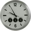 Klok Ø45,5x5,5 cm zilver