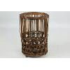 Windlicht Jannik rattan Ø21x32 cm bruin
