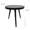 Bijzettafel Sasha Ø41 cm zwart